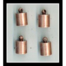 8mm Copper Ox End Caps